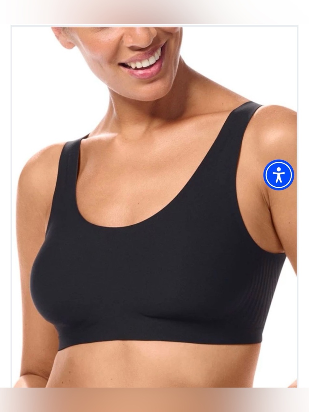Amoena Linda Wire Free Bra Black , Large